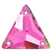 Varrható háromszög Crystal, méret: 16mm - ROSE (209)